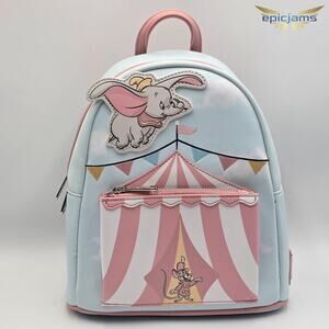 Loungefly Disney Dumbo Flying Circus Tent Mini Backpack New